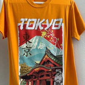 Tokyo Graphic T-Shirt in Orange